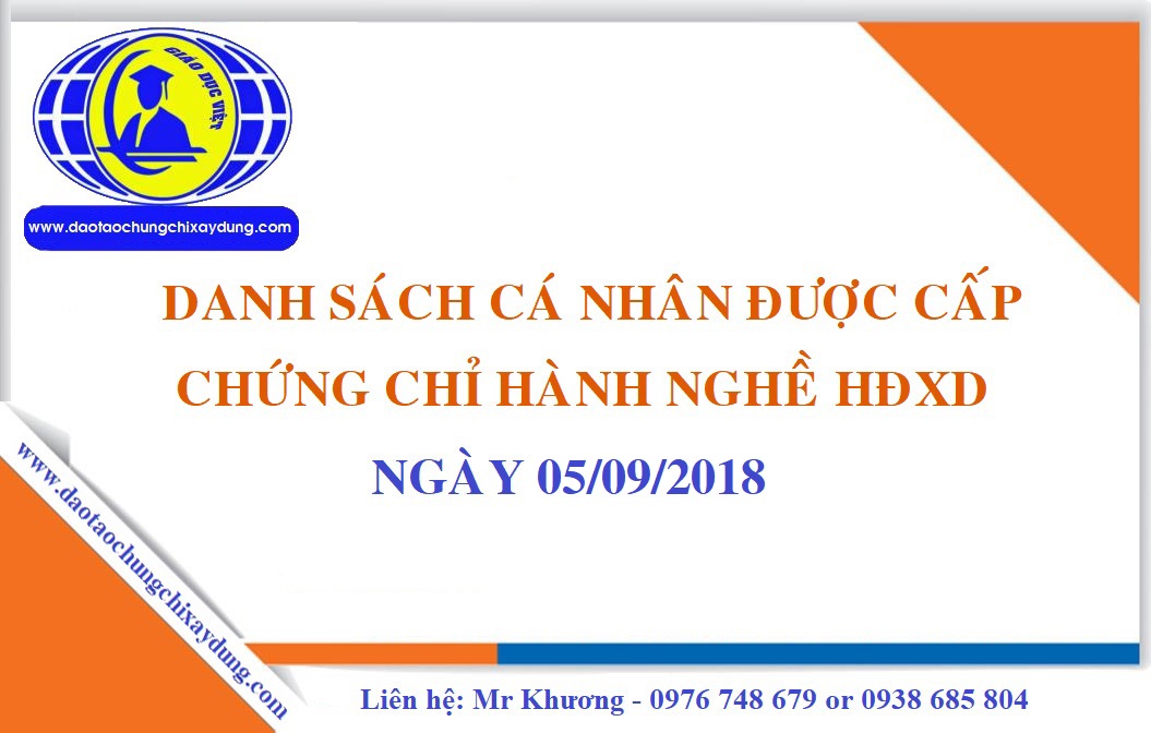 chứng chỉ hành nghề
